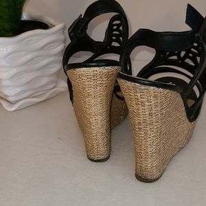 Paprika Shoes - Black wedge sandals Paprika Shoes - Black wedge sandals